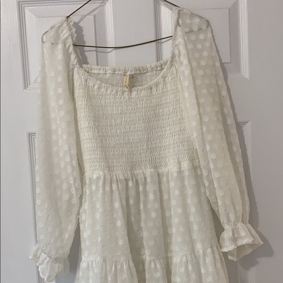 Pink blush white dress - Picture 1 of 2